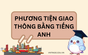 Bộ từ vựng phương tiện giao thông bằng tiếng Anh chuyên dụng