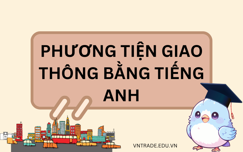 Bộ từ vựng phương tiện giao thông bằng tiếng Anh chuyên dụng
