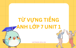 Từ vựng tiếng Anh lớp 7 Unit 1