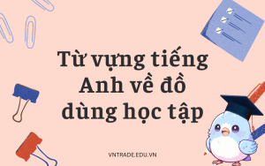 Bộ từ vựng tiếng Anh về đồ dùng học tập