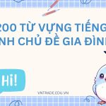 từ vựng tiếng Anh chủ đề gia đình