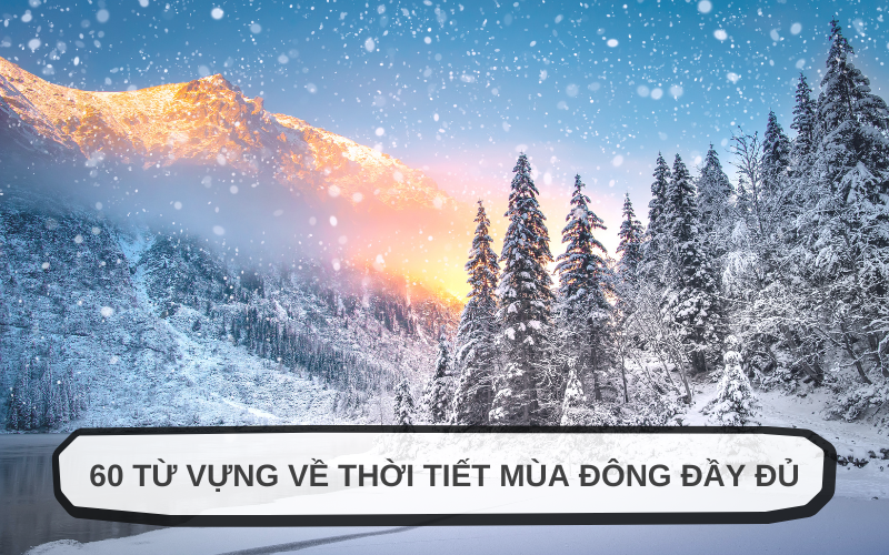 60 từ vựng về thời tiết mùa đông đầy đủ