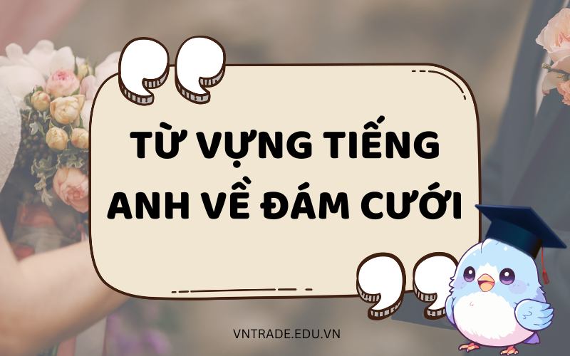 Từ vựng tiếng Anh về đám cưới