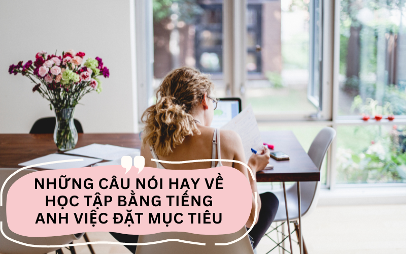 Những câu nói hay về học tập bằng tiếng Anh việc đặt mục tiêu