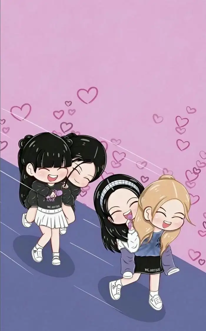 ảnh blackpink cute cả nhóm chibi