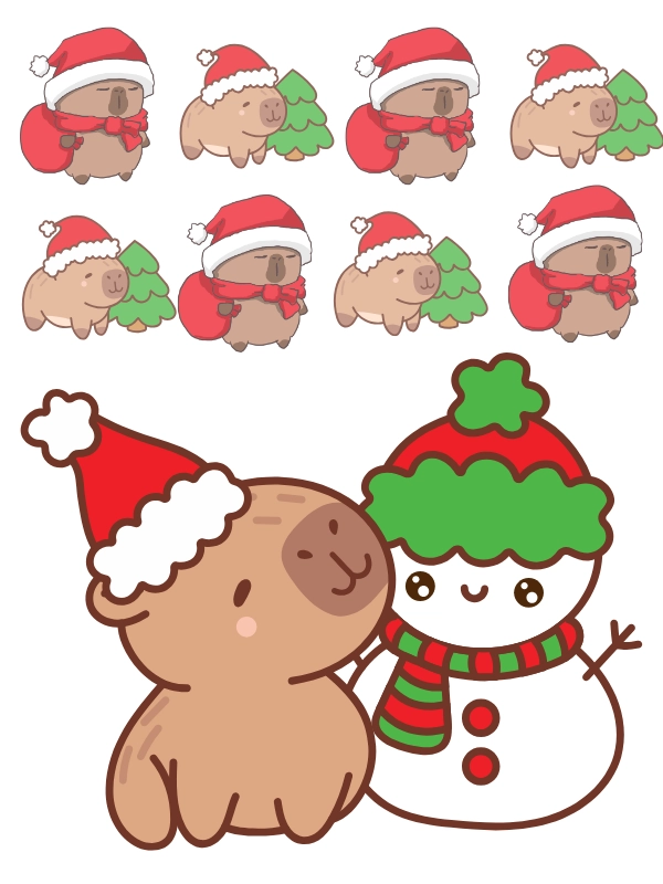 ảnh capybara chibi