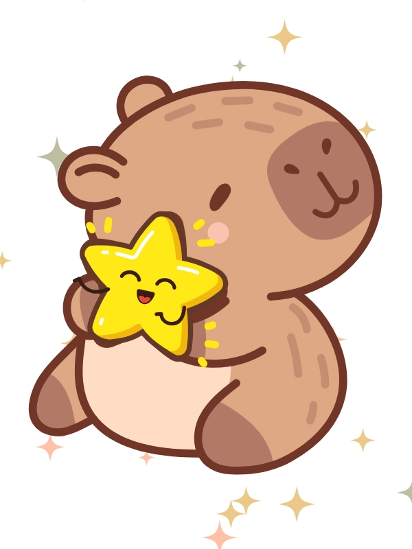 ảnh capybara chibi xinh