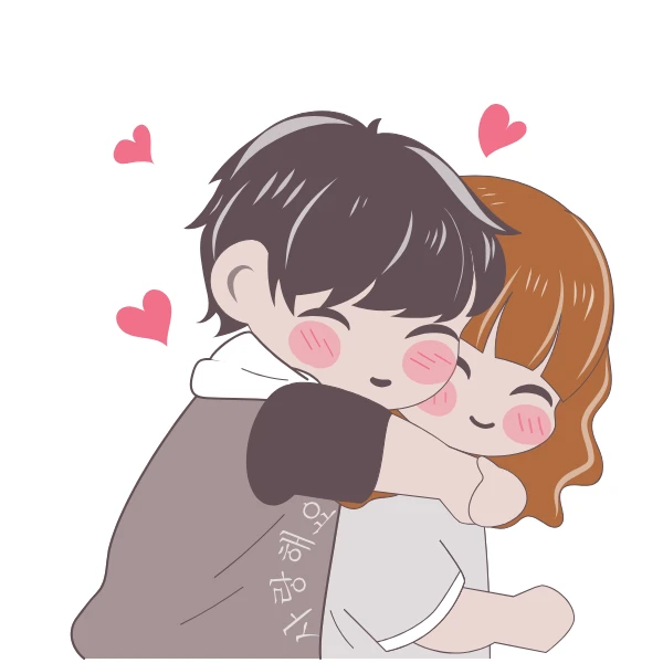 Hình vẽ chibi couple đáng yêu