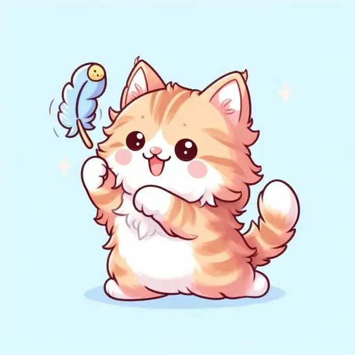 mèo chibi mập