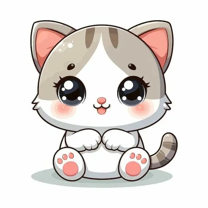 hình mèo cute chibi đáng yêu