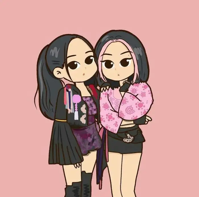 ảnh blackpink cute chibi đủ thành viên