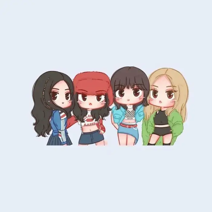 hình ảnh r thành viên blackpink chibi cute