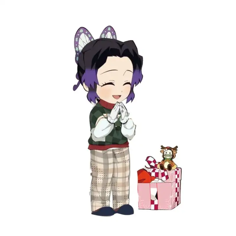 hình shinobu nhận quà noel chibi