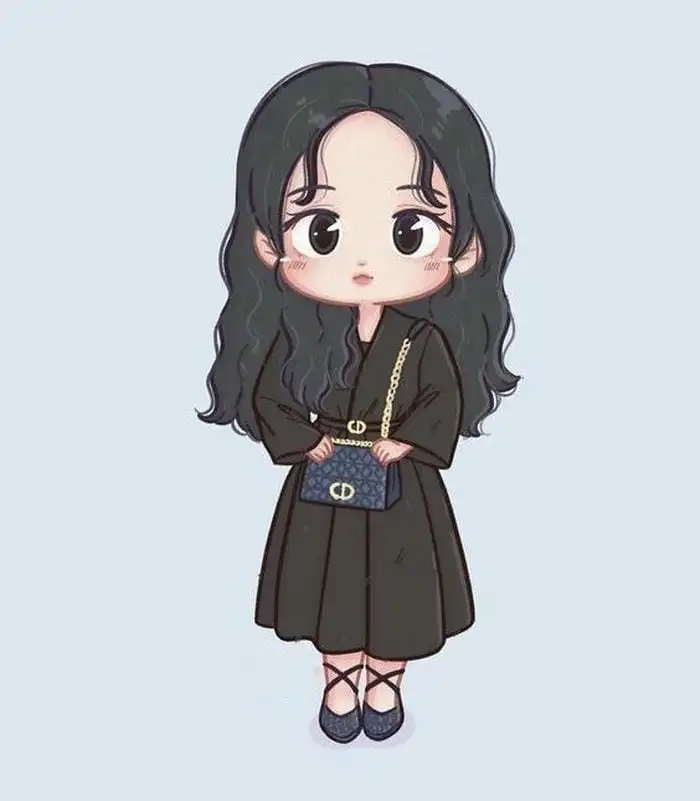 ảnh blackpink Jisoo cute chibi