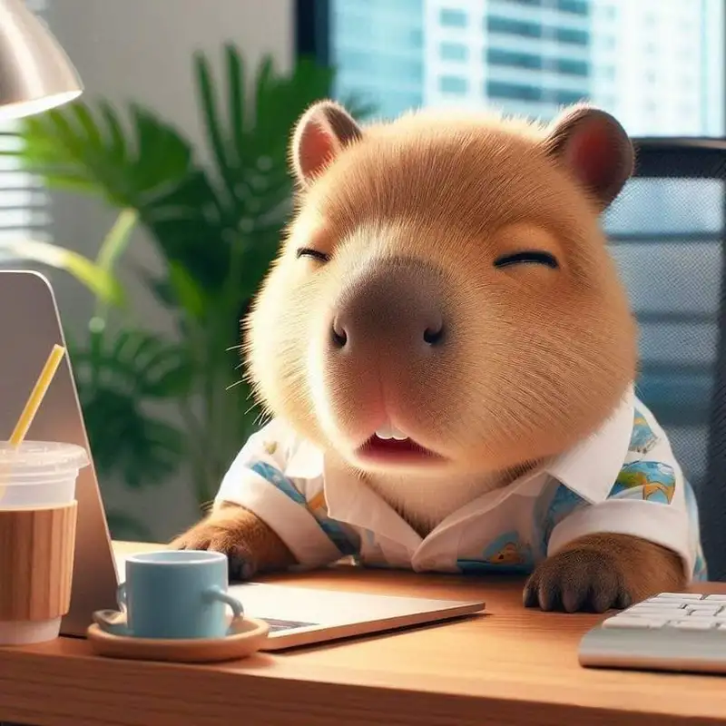 hình ảnh capybara cute chibi dễ thương