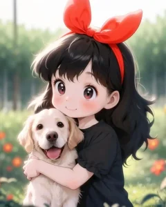 Hình chó hoạt hình chibi