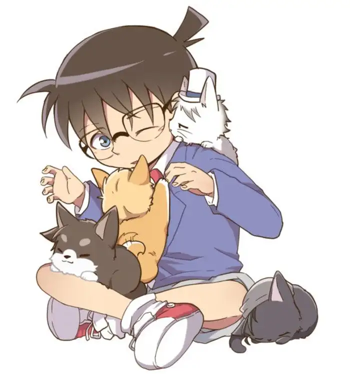 hình conan chibi cute nghịch thú