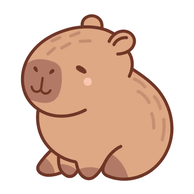 tải avatar capybara chibi