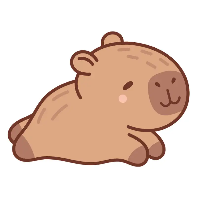 hình ảnh capybara cute chibi