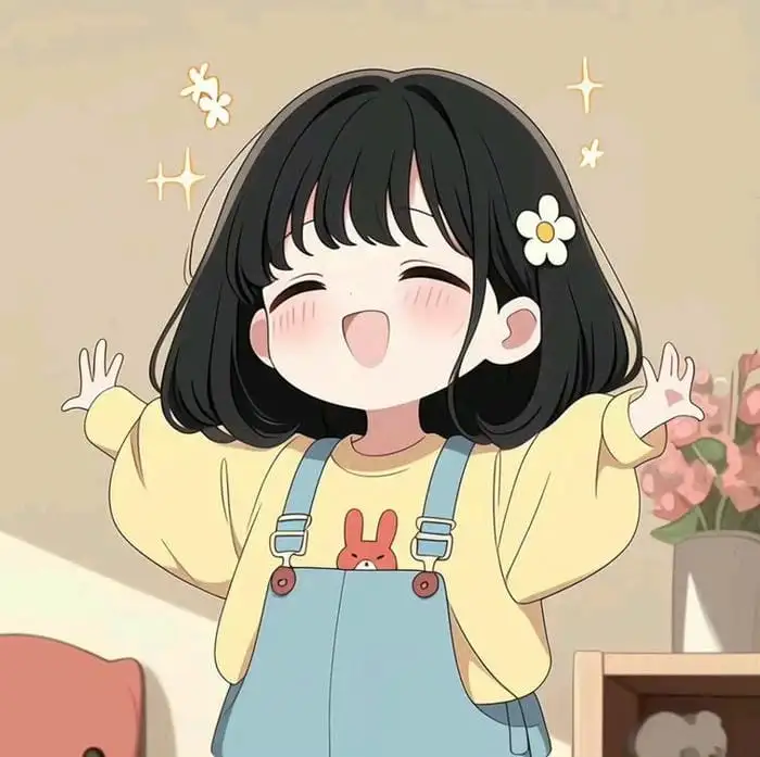 ảnh anime nữ cute chibi hát