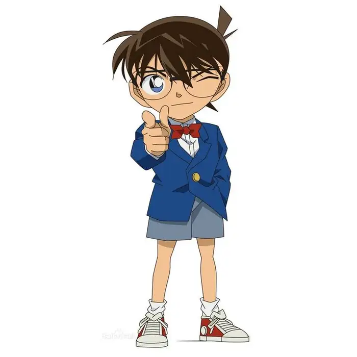 hình conan chibi cute nháy mắt