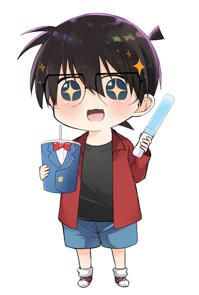 hình ảnh conan chibi cute phô mai que