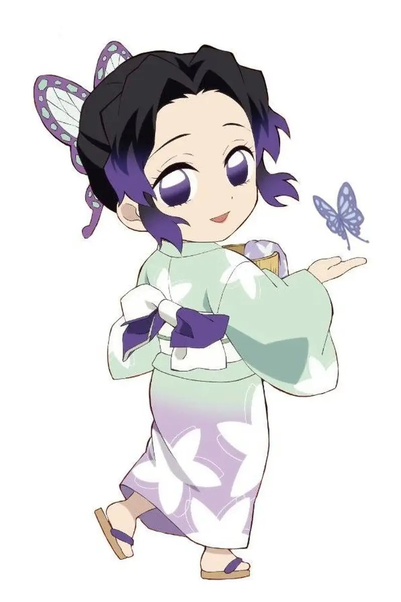 ảnh shinobu mặc kimono chibi