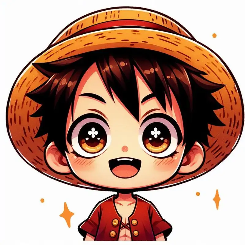 hình ảnh luffy chibi mắt long lanh