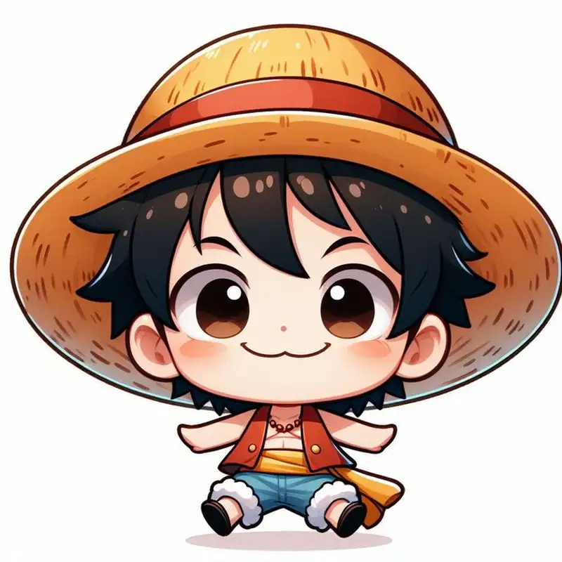 ảnh luffy chibi cute đặt hình nền điện thoại