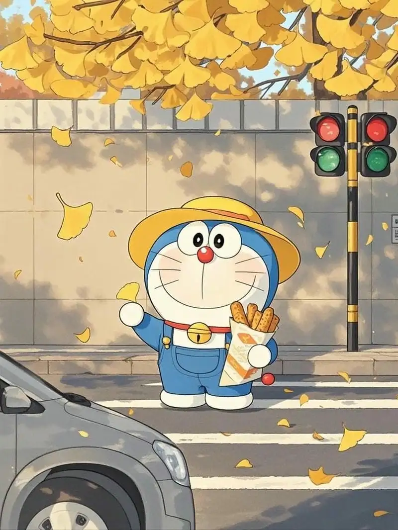 chibi doraemon qua đường