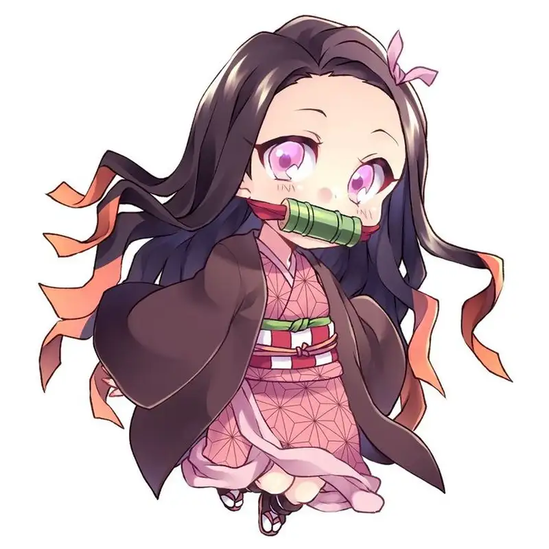 ảnh anime chibi nezuko ngộ nghĩnh