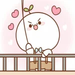 bánh bao thả diều chibi dễ thương