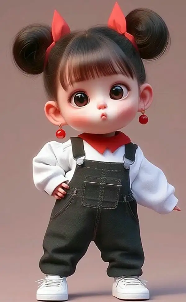 chibi cho bé gái mặc yếm