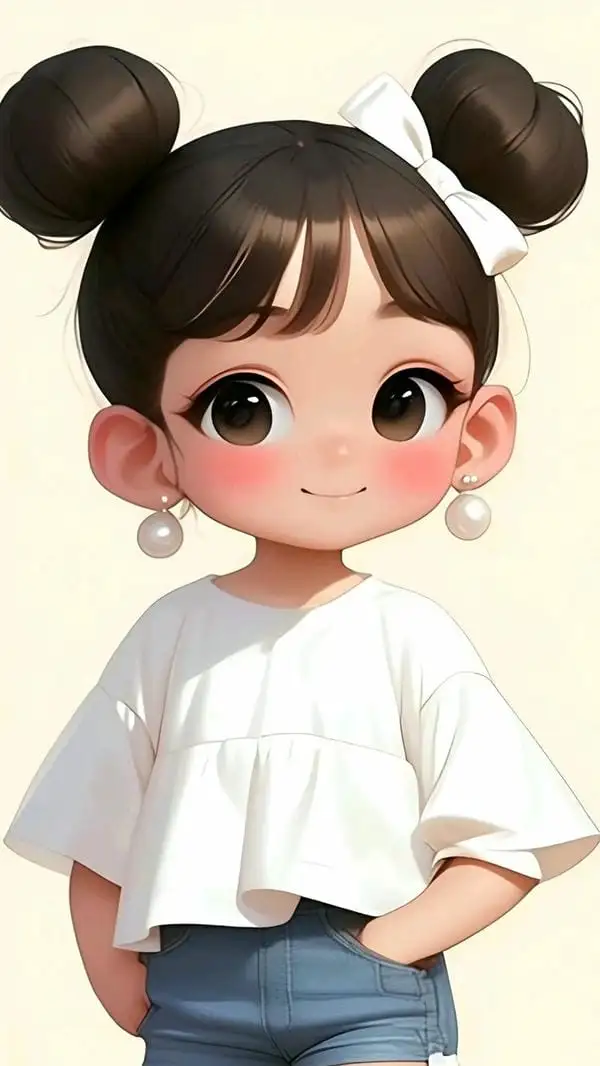 hình nền chibi bé gái xinh