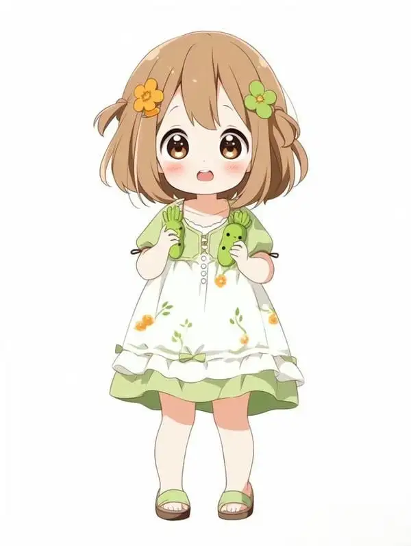 chibi cho bé gái anime