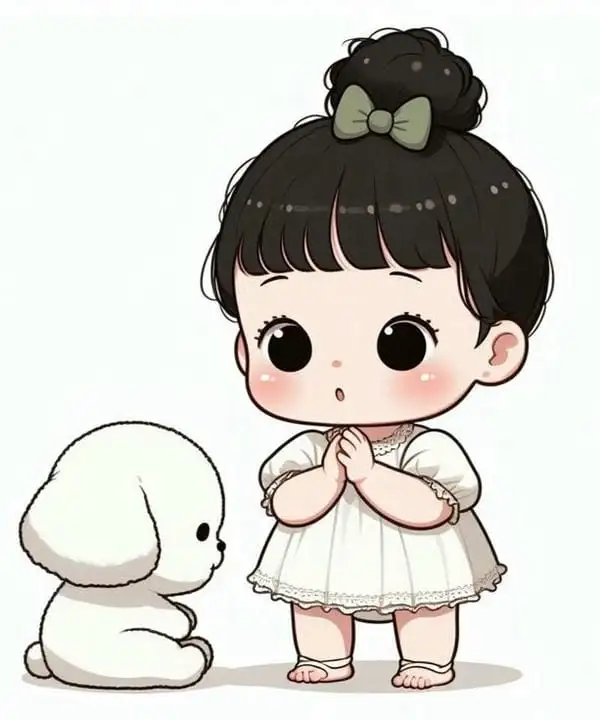 hình chibi bé gái dễ thương