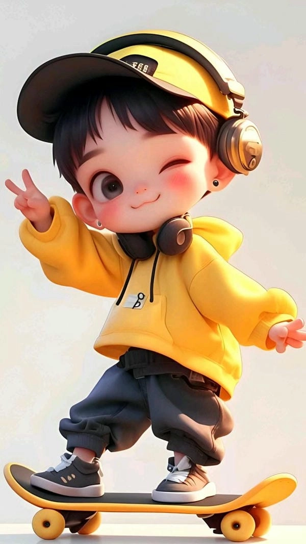 Hình chibi bé trai phong cách