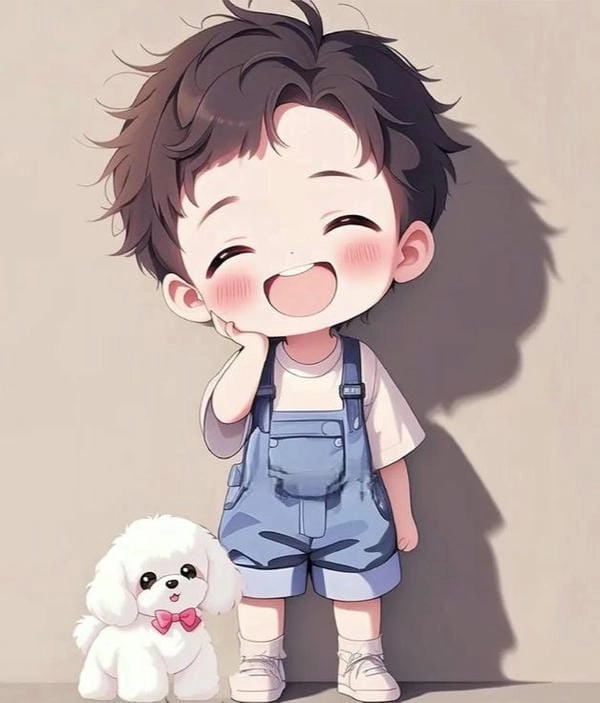 Hình chibi bé trai ngộ nghĩnh