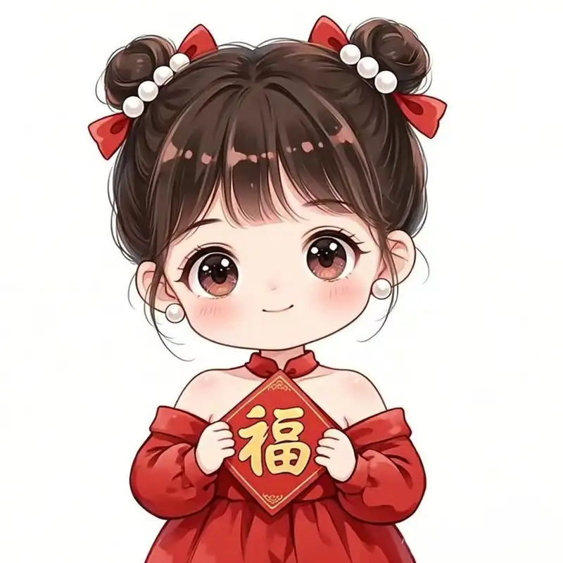 ảnh chibi đón tết cute