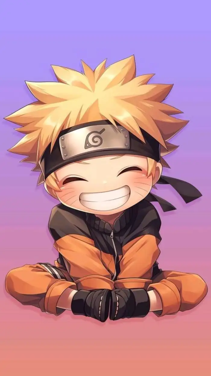 hình ảnh naruto cười tươi chibi