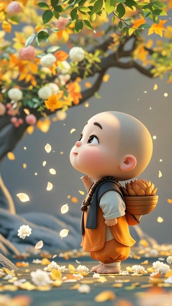 ảnh chú tiểu chibi nhiều năng lượng