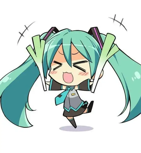 hatsune miku xấu hổ chibi