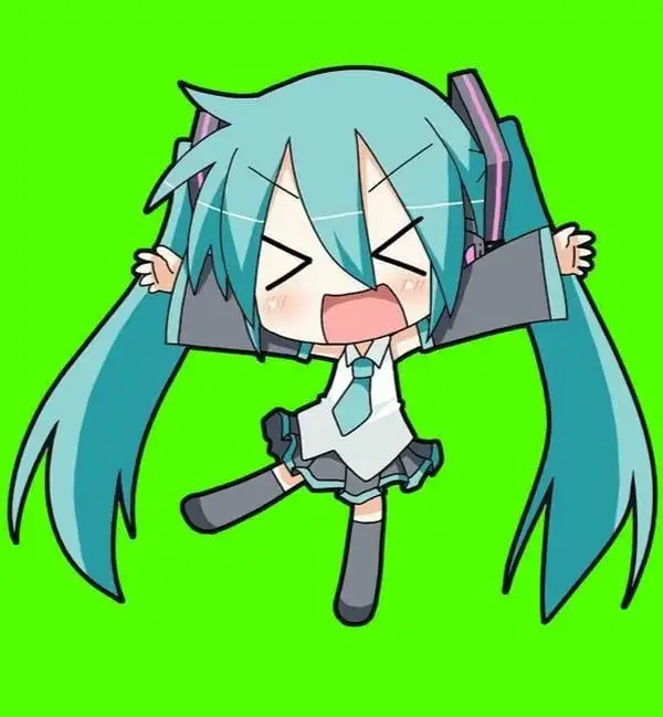 chibi anime miku la hét