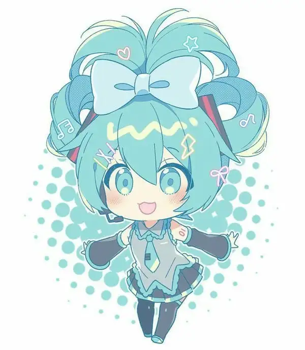 hatsune miku chibi xinh xắn