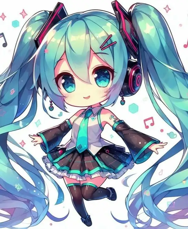 miku chibi cute