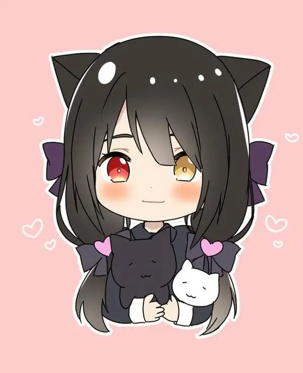 ảnh kurumi chibi ôm pet