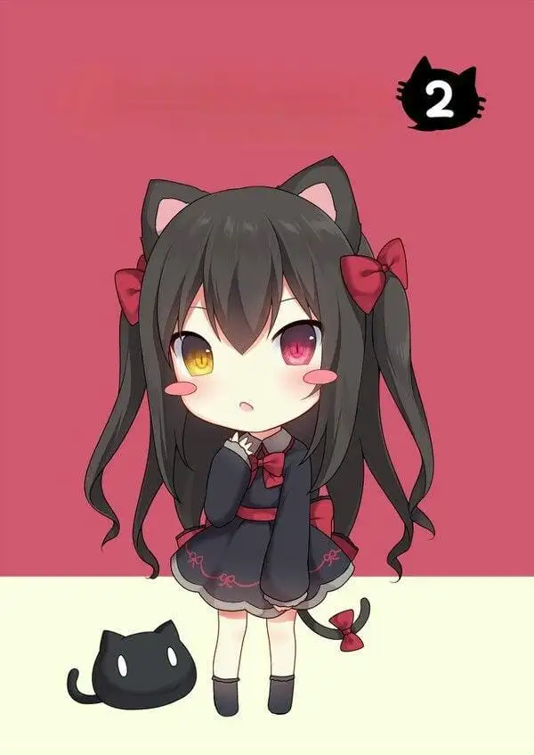 ảnh anime kurumi chibi ngại ngùng