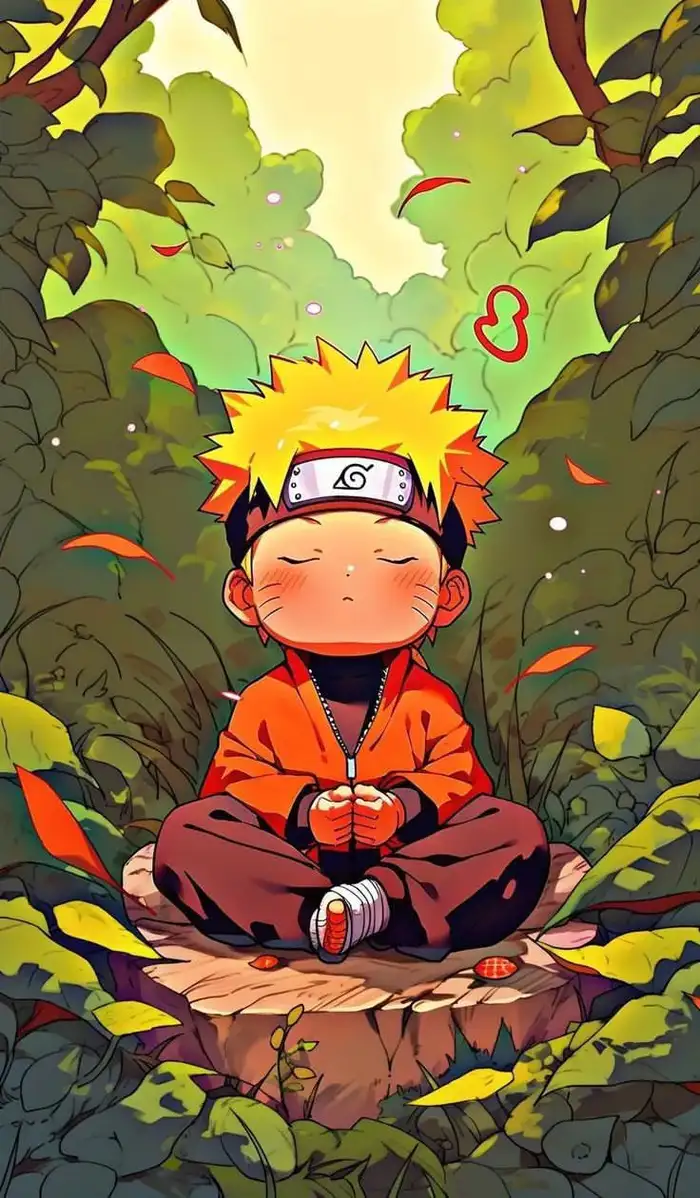 tải ảnh naruto ngồi thiền chibi