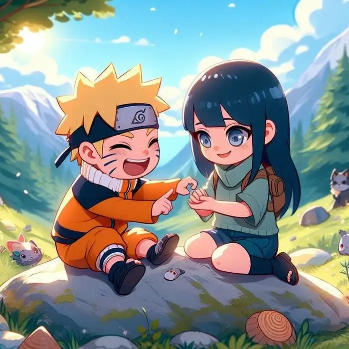 ảnh naruto và bạn gái chibi