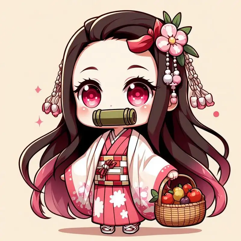 ảnh nezuko chibi dễ thương